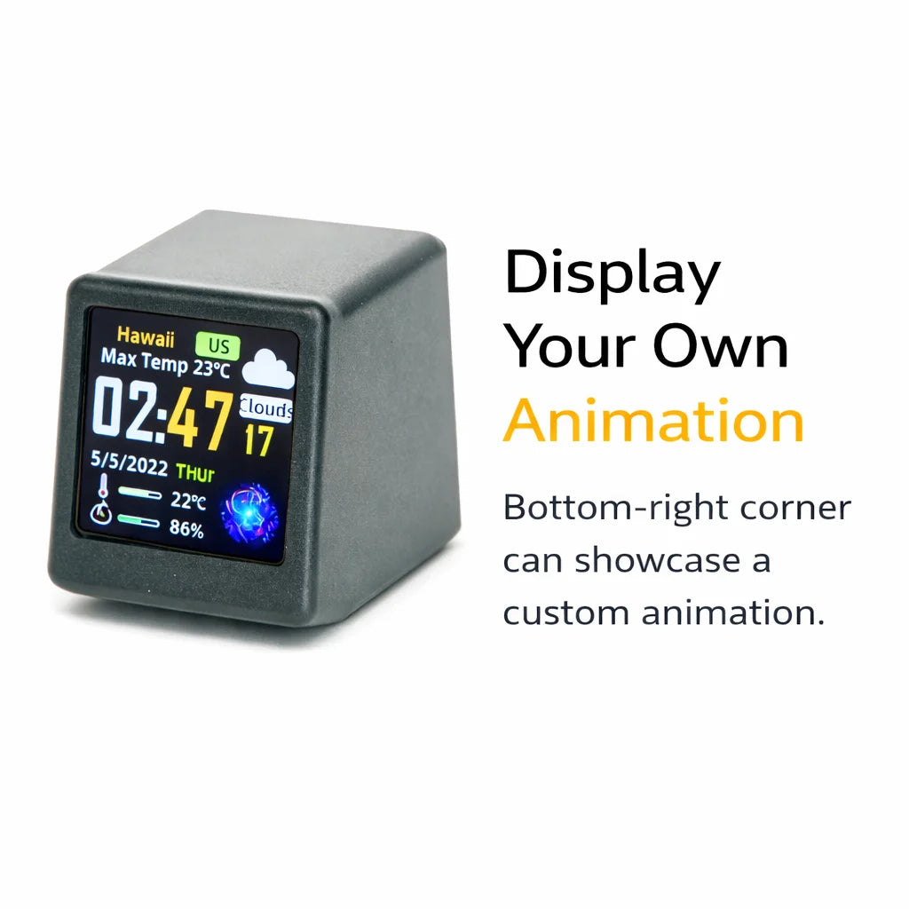 Smart WiFi Desk Display — Weather, Crypto & Stocks
