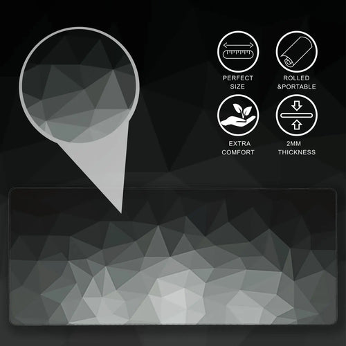 Gaming Desk Mat XL — Non-Slip, Stitched Edges