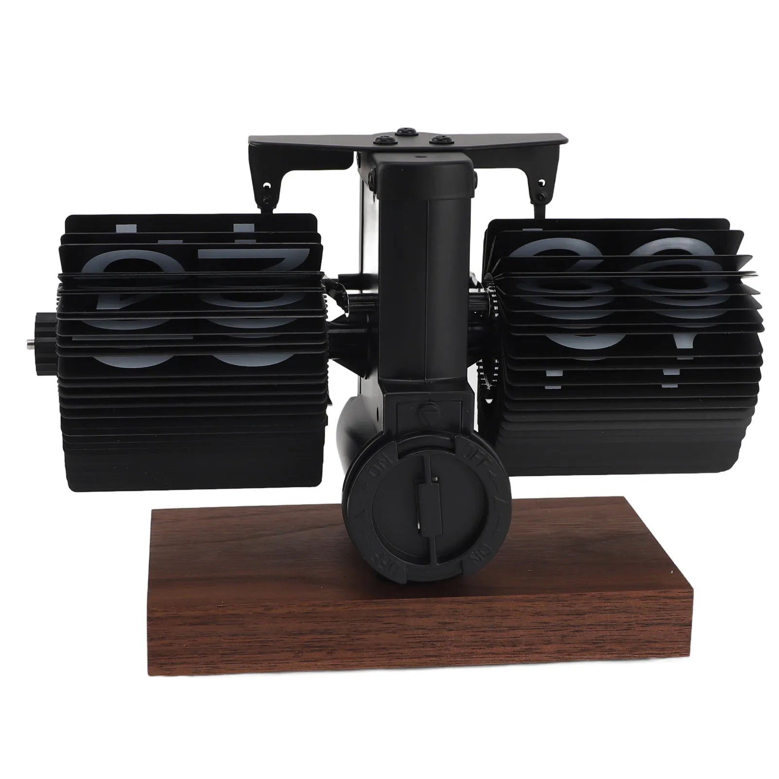 Vintage Rotary Desk Clock — Automatisk Flip Display