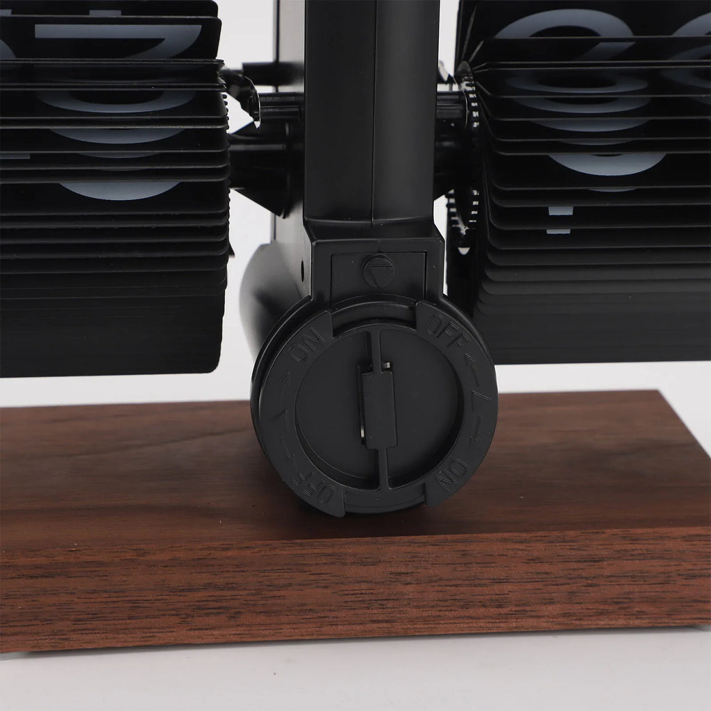 Vintage Rotary Desk Clock — Automatisk Flip Display