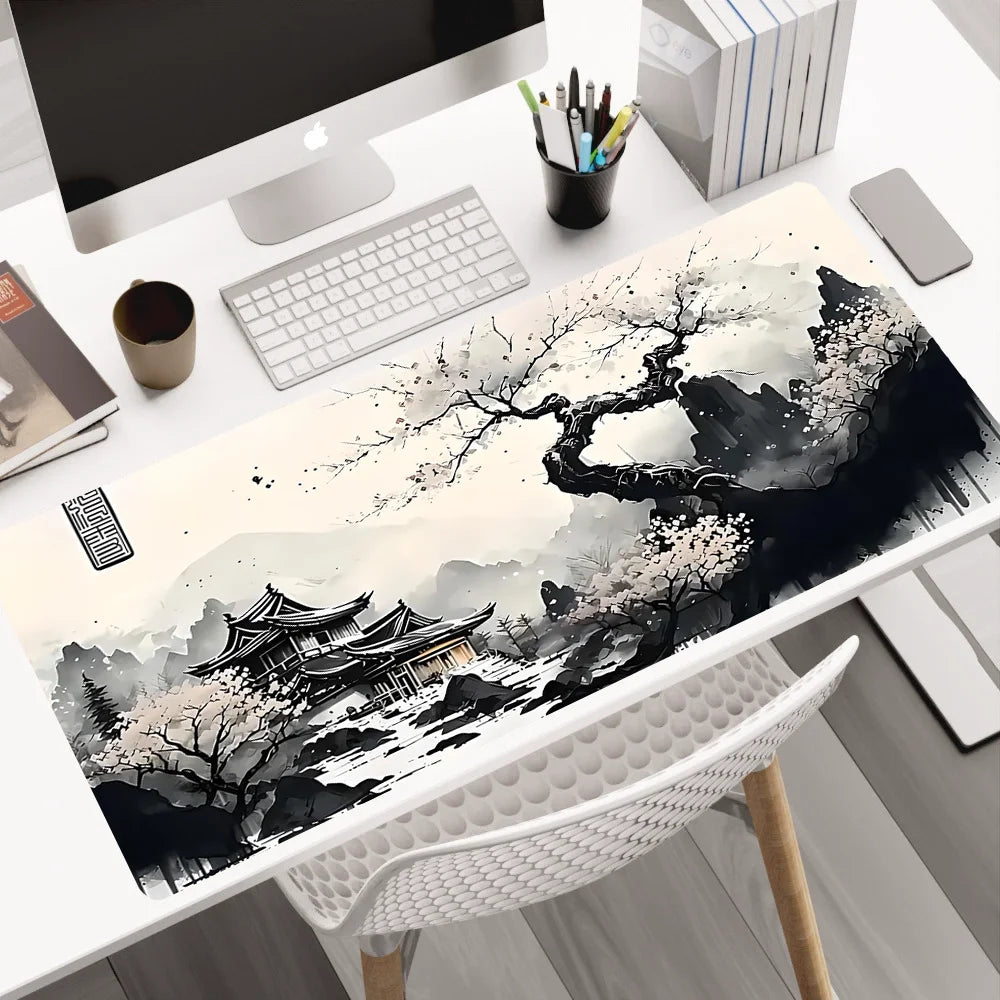 Sakura Desk Mat XL — Japansk Kirsebærblomst Design