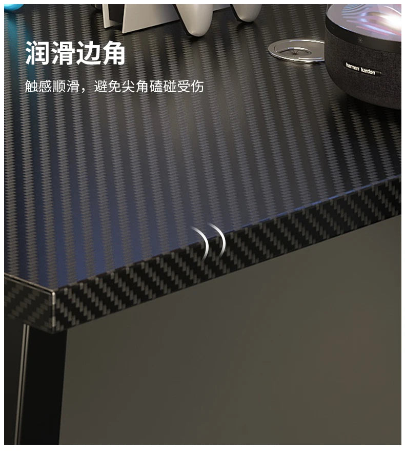 Carbon Fiber Gaming Skrivebord — Premium L-Shape 160 cm
