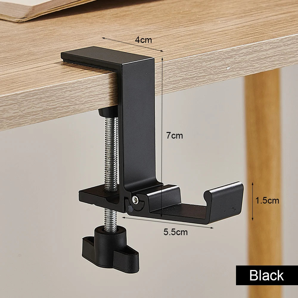 Headset Holder for Desk — Clamp-Mounted
