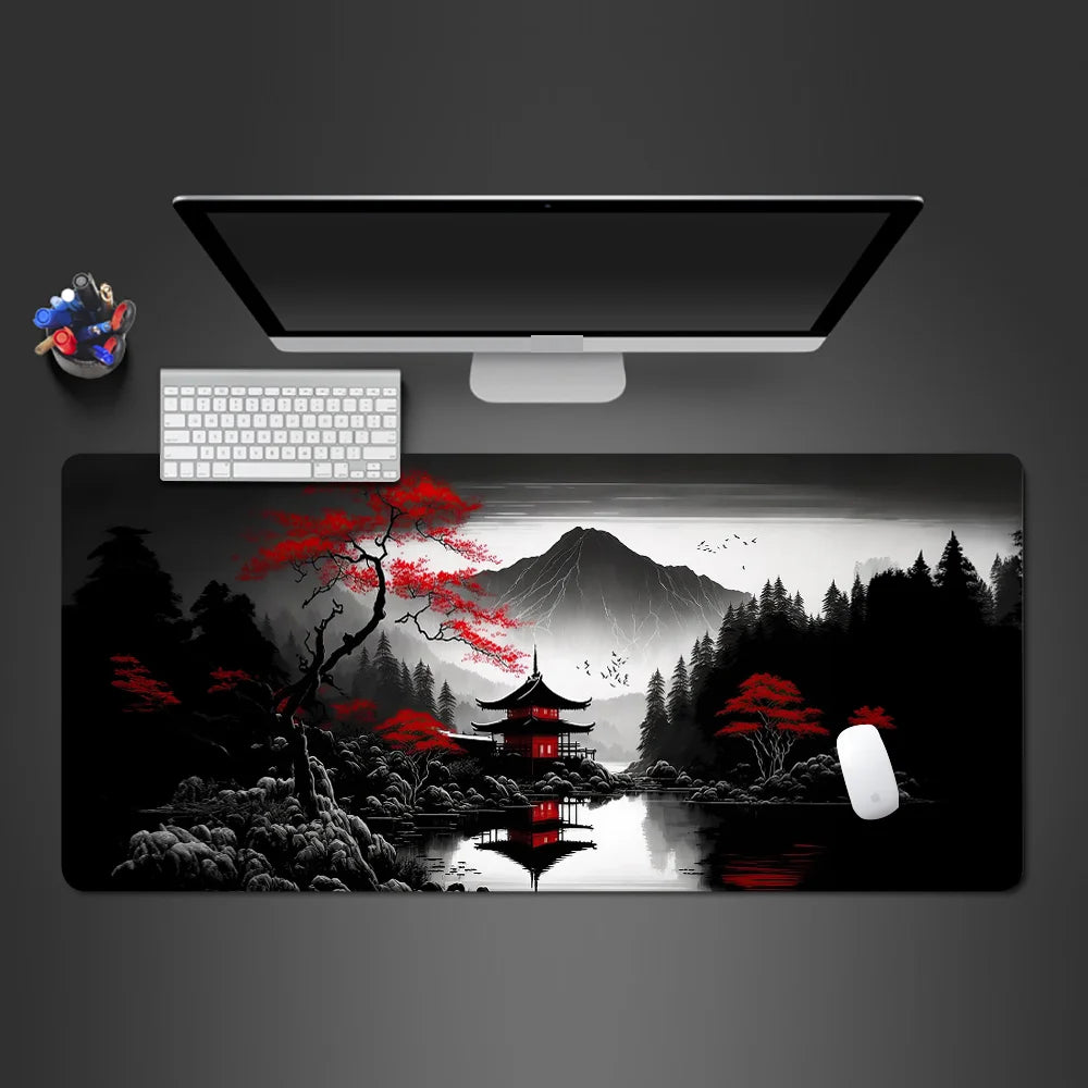 Sakura Desk Mat XL — Japanese Cherry Blossom Design