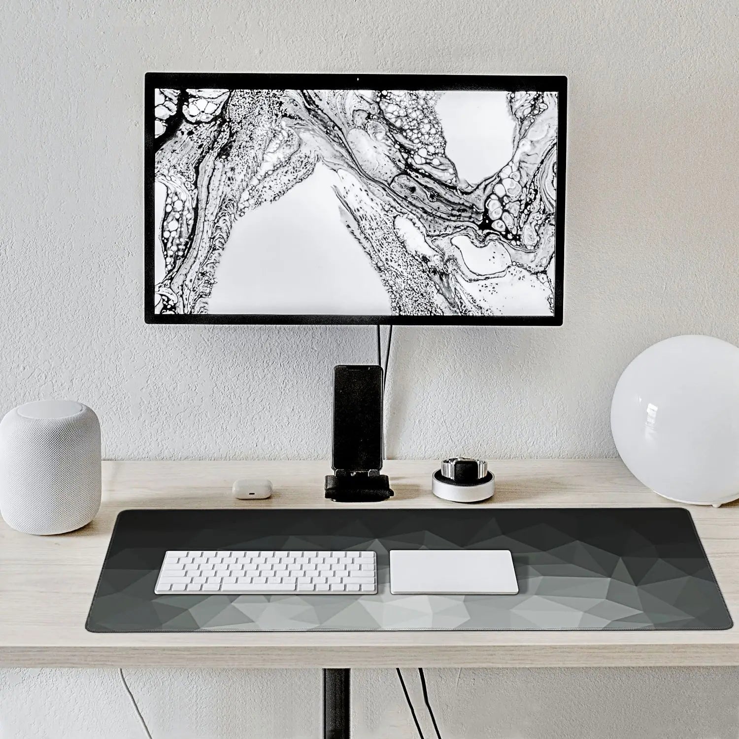 Gaming Desk Mat XL — Skridsikker, Syede Kanter