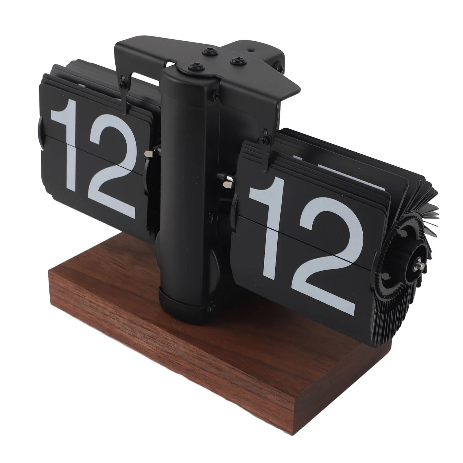 Vintage Rotary Desk Clock — Automatisk Flip Display