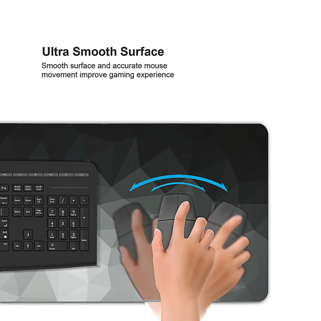 Gaming Desk Mat XL — Skridsikker, Syede Kanter