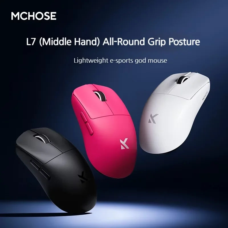 MCHOSE L7 Ultra+ Gaming Mouse — PAW3950 Sensor, Wireless