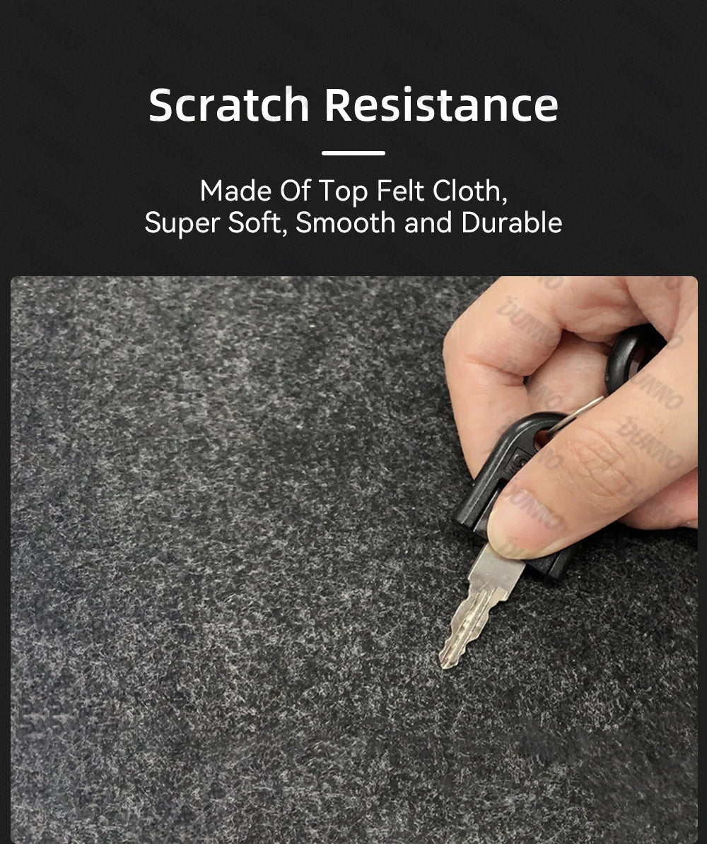 Uldfilt Desk Mat — Minimalistisk Kontor & Home Office