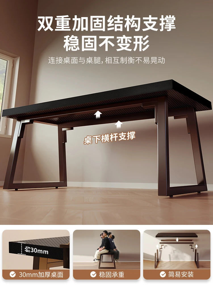 Carbon Fiber Gaming Skrivebord — Premium L-Shape 160 cm