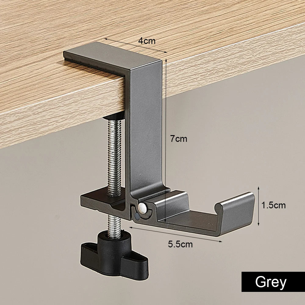 Headset Holder for Desk — Clamp-Mounted