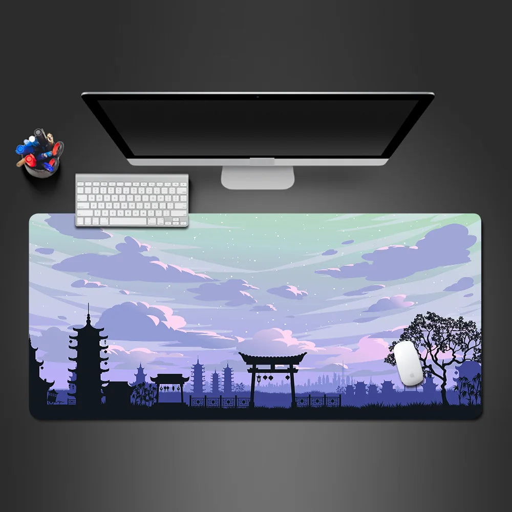 Sakura Desk Mat XL — Japanese Cherry Blossom Design