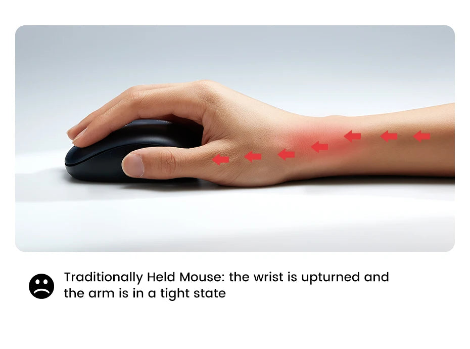 UGREEN Vertikal Ergonomisk Mus — Bluetooth 5.0 & 2.4G