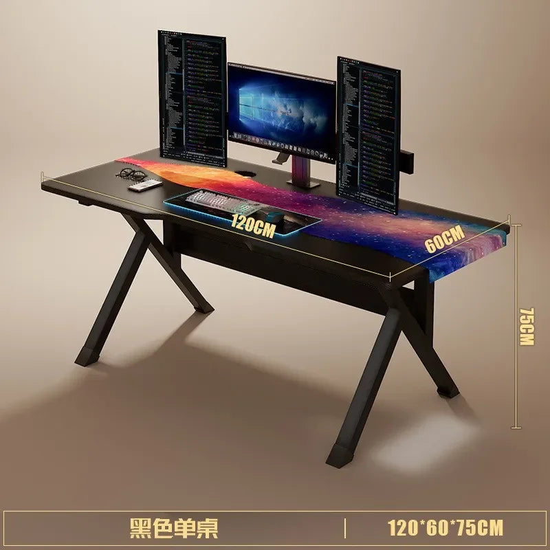 K-Formet Gaming Skrivebord — Ergonomisk L-Desk 140 cm