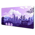 Japansk Æstetik Desk Mat — Fuji & Kirsebærblomst