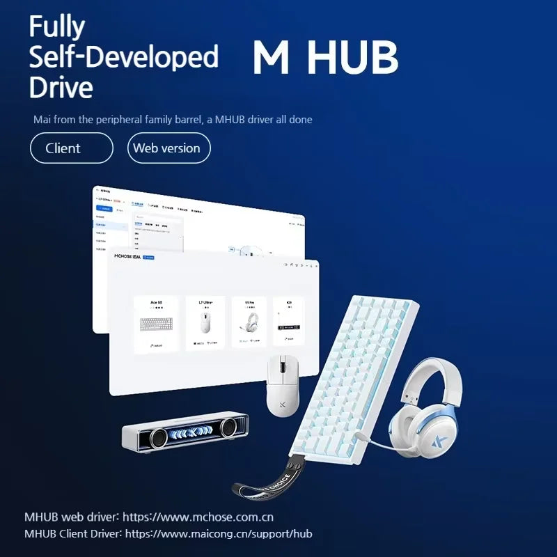MCHOSE L7 Ultra+ Gaming Mus — PAW3950 Sensor, Trådløs
