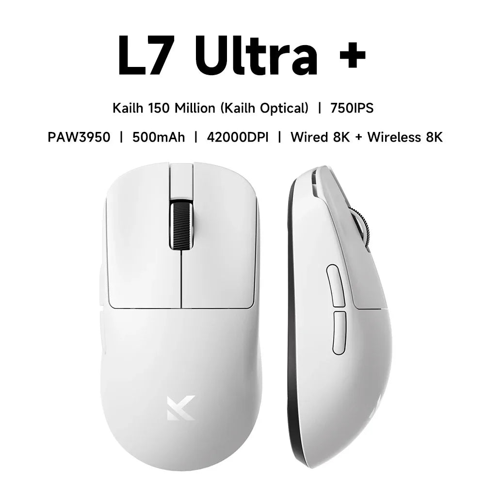 MCHOSE L7 Ultra+ Gaming Mouse — PAW3950 Sensor, Wireless