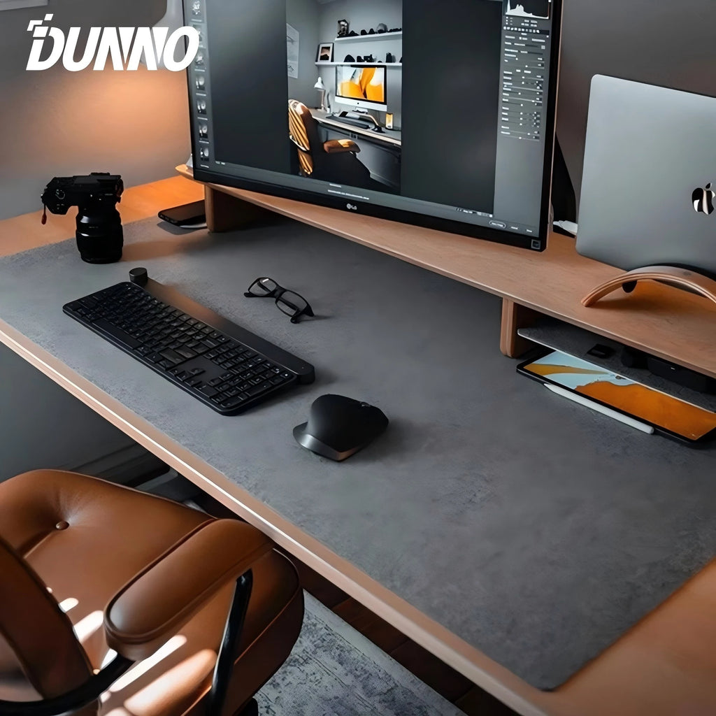Uldfilt Desk Mat — Minimalistisk Kontor & Home Office