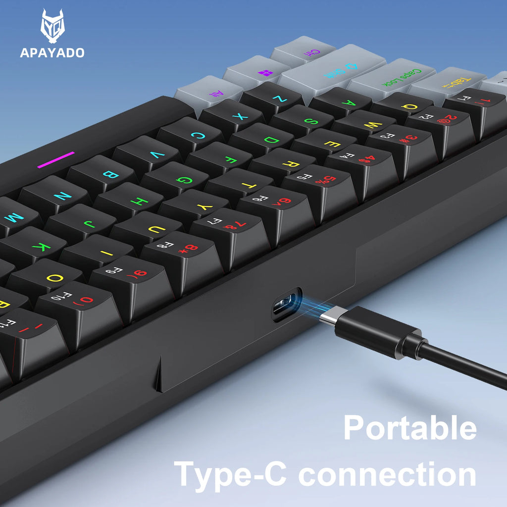 K61 60% Mekanisk Tastatur — RGB, Hot-Swap, 61 Taster