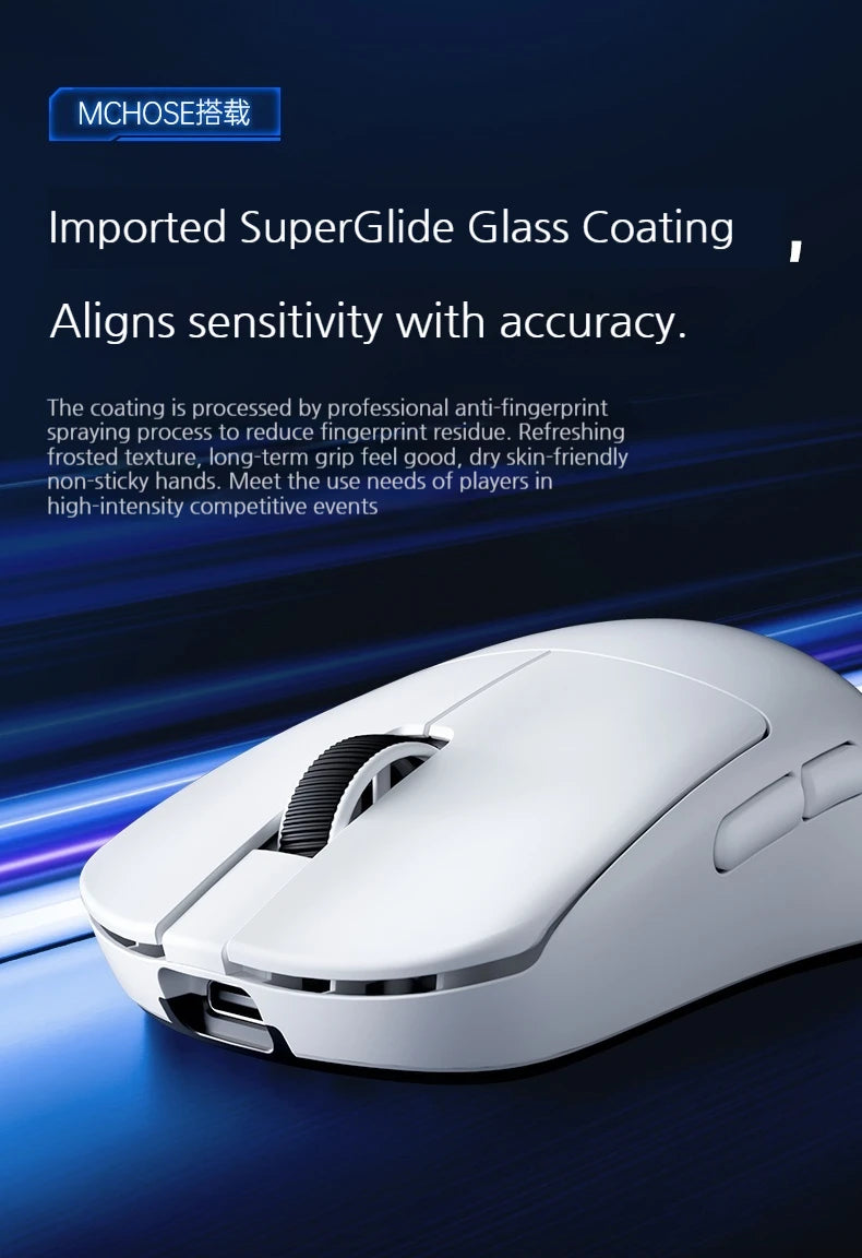 MCHOSE L7 Ultra+ Gaming Mus — PAW3950 Sensor, Trådløs