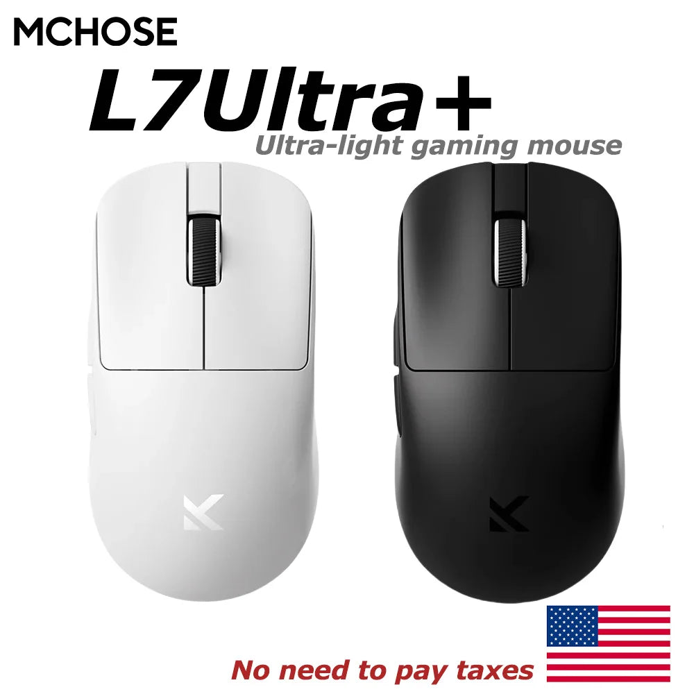 MCHOSE L7 Ultra+ Gaming Mus — PAW3950 Sensor, Trådløs