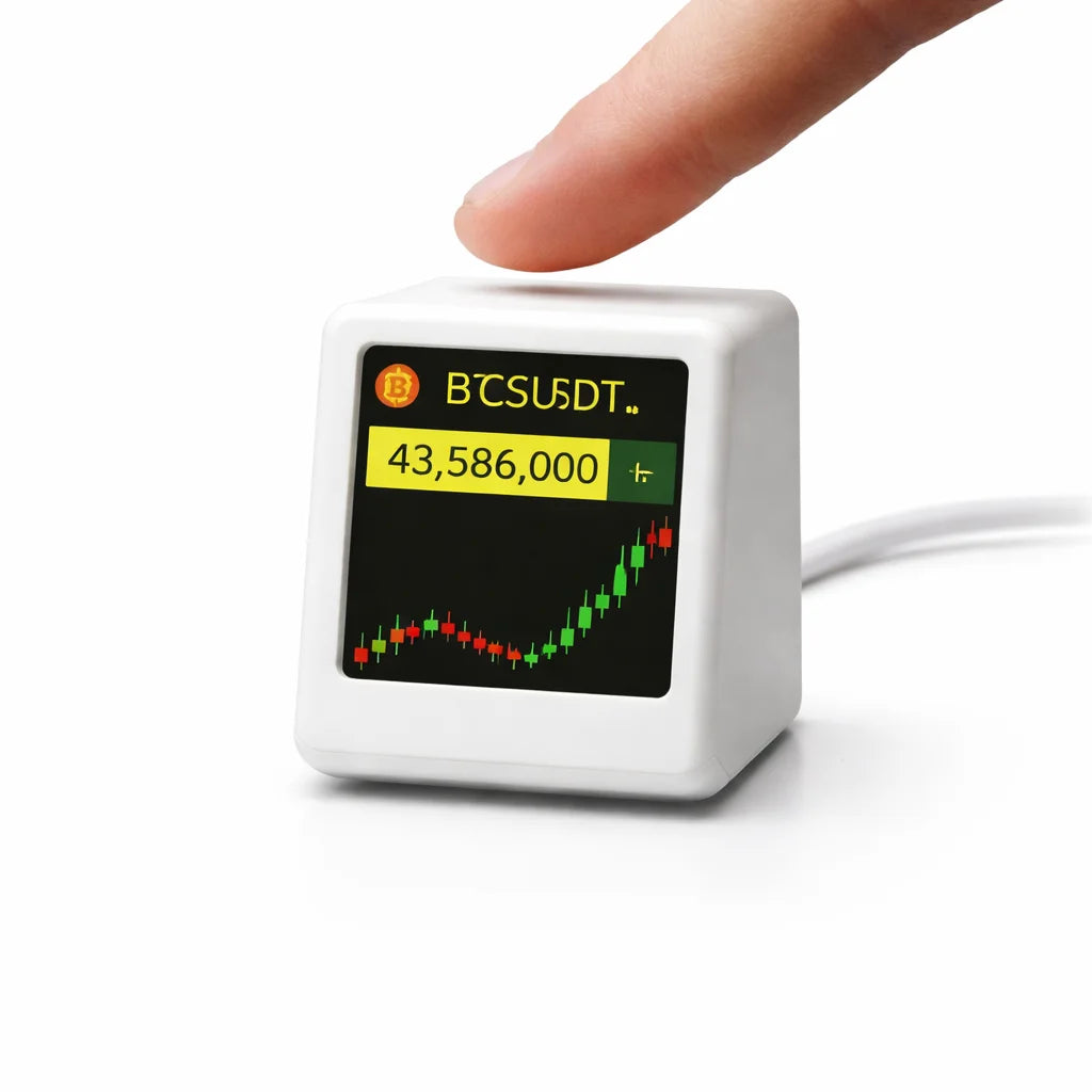Smart WiFi Desk Display — Weather, Crypto & Stocks