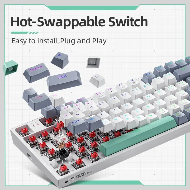 MACHENIKE K500 Mekanisk Gaming Tastatur — 94 Taster