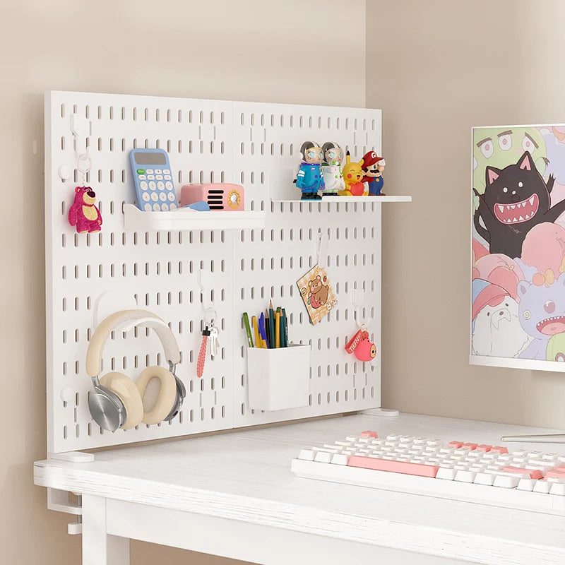 Desktop Pegboard Organizer — Headset Stand & Storage