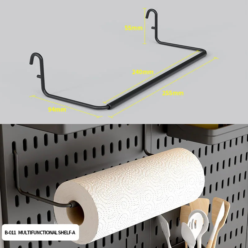 Desktop Pegboard Organizer — Headset Stand & Storage