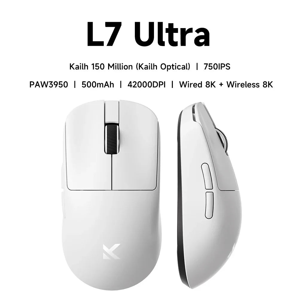 MCHOSE L7 Ultra+ Gaming Mouse — PAW3950 Sensor, Wireless