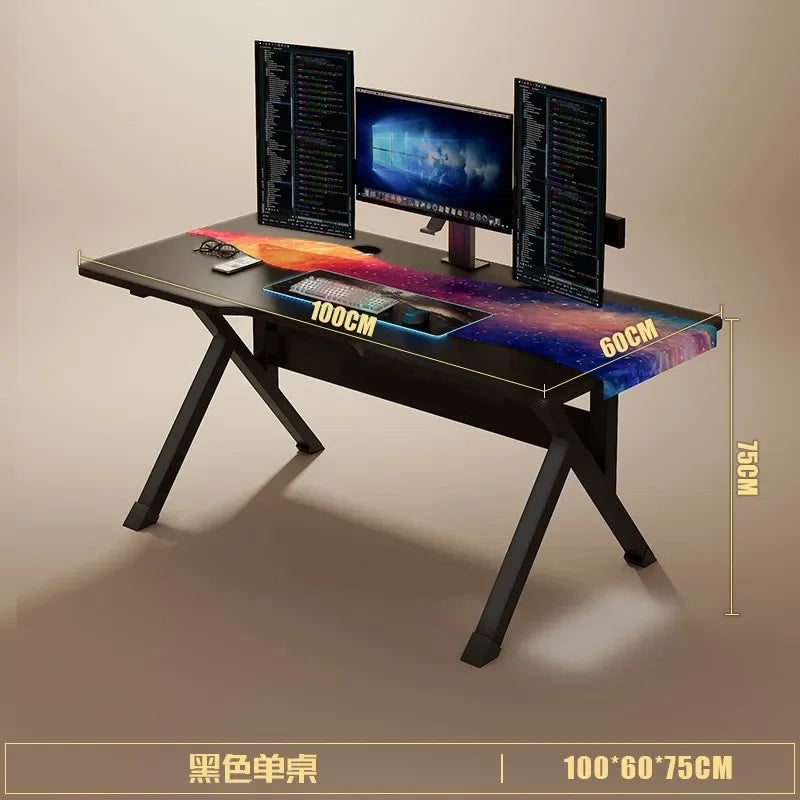 K-Formet Gaming Skrivebord — Ergonomisk L-Desk 140 cm