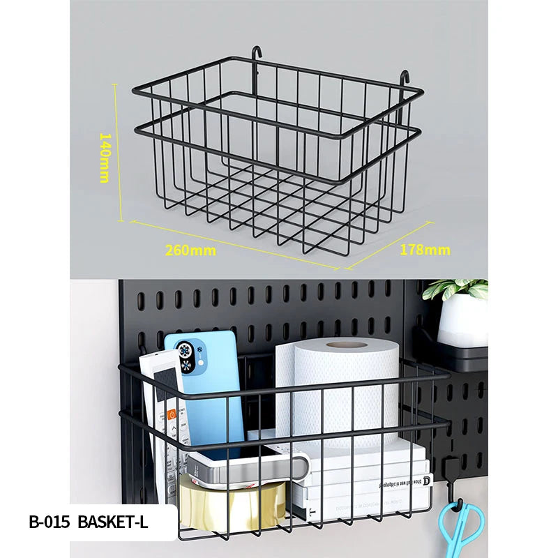 Desktop Pegboard Organizer — Headset Stand & Storage