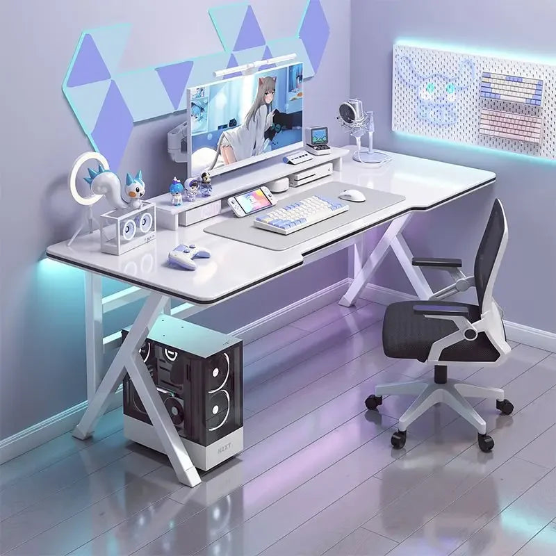 K-Formet Gaming Skrivebord — Ergonomisk L-Desk 140 cm