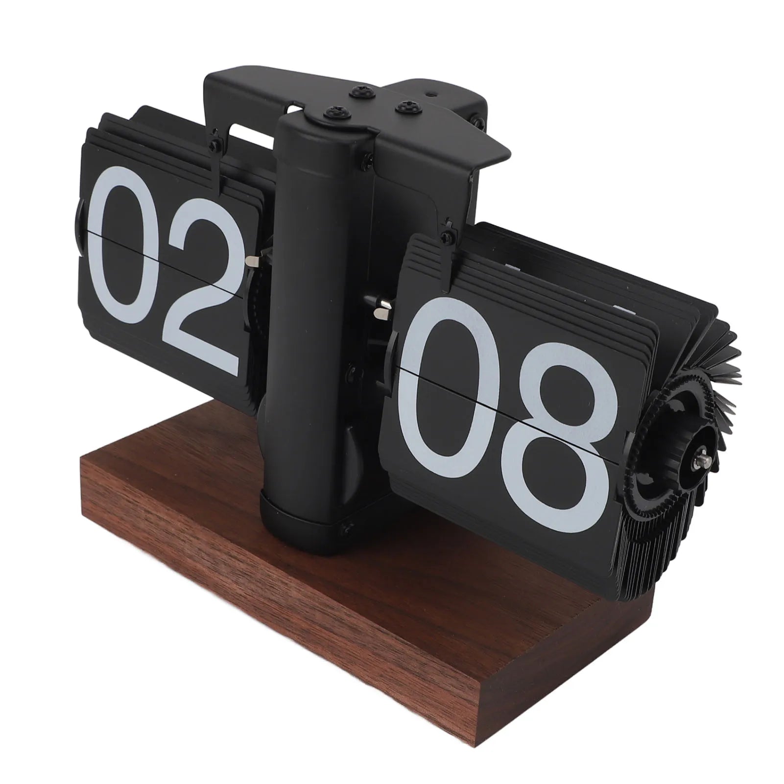 Vintage Rotary Desk Clock — Automatisk Flip Display