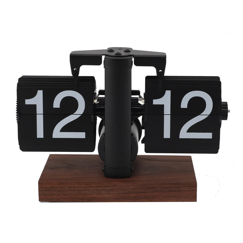 Vintage Rotary Desk Clock — Automatisk Flip Display
