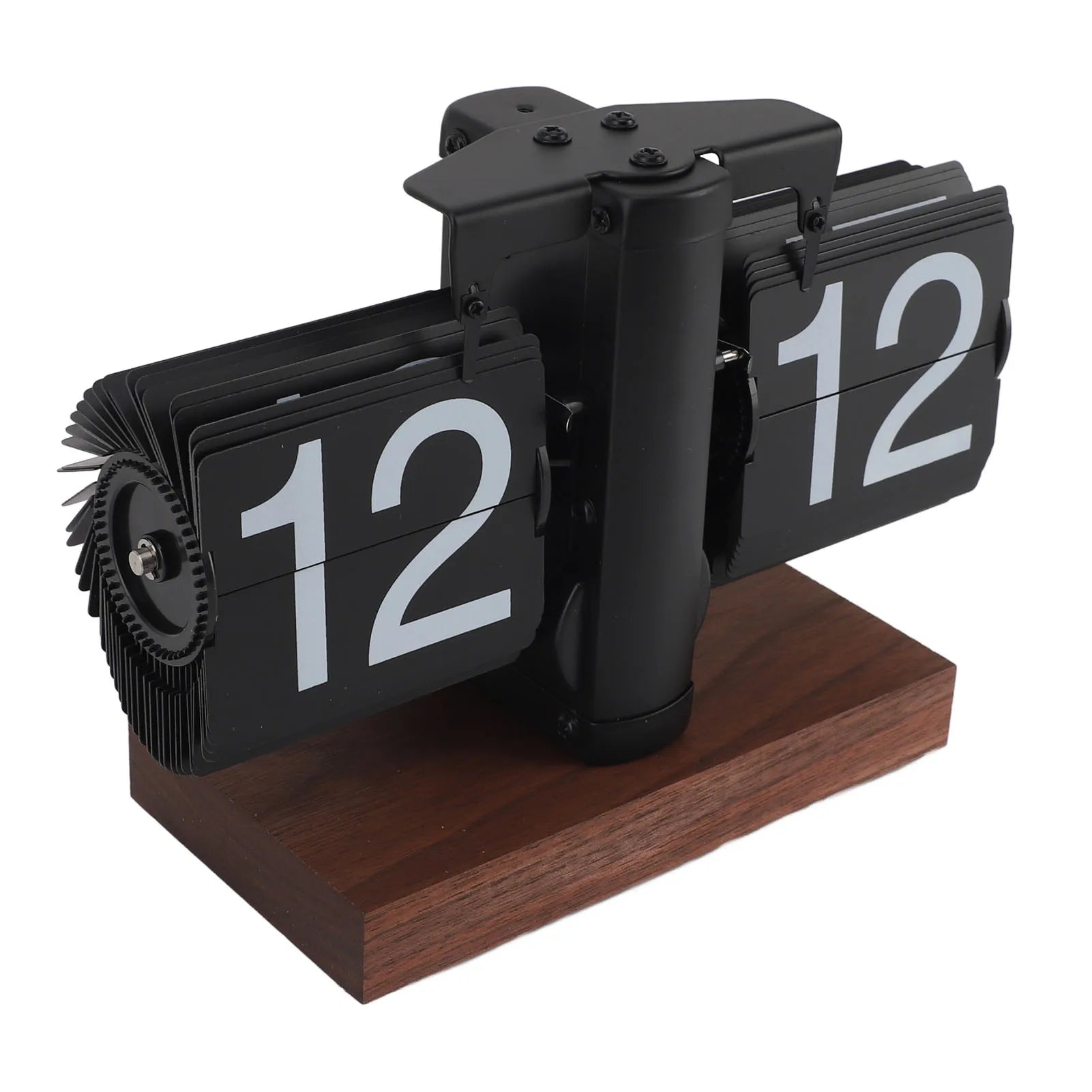 Vintage Rotary Desk Clock — Automatisk Flip Display