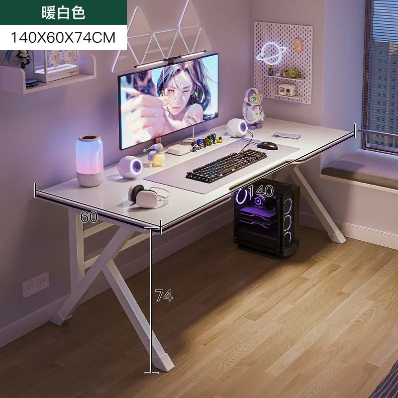K-Formet Gaming Skrivebord — Ergonomisk L-Desk 140 cm