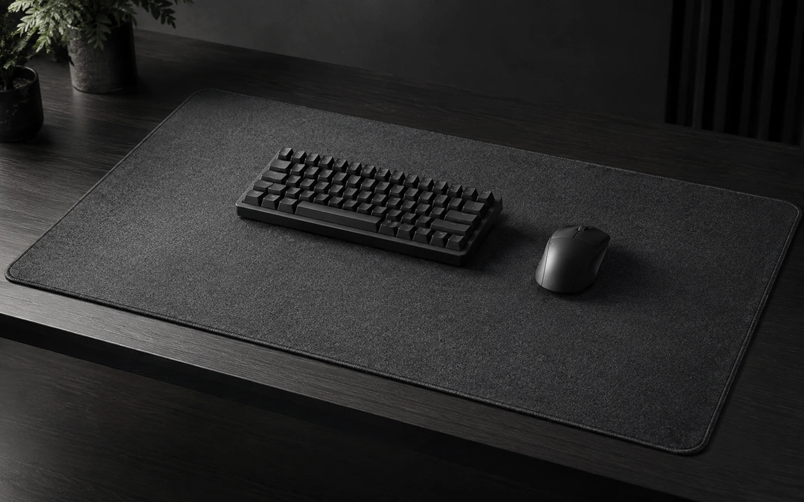 XL desk mat med tastatur og gaming mus